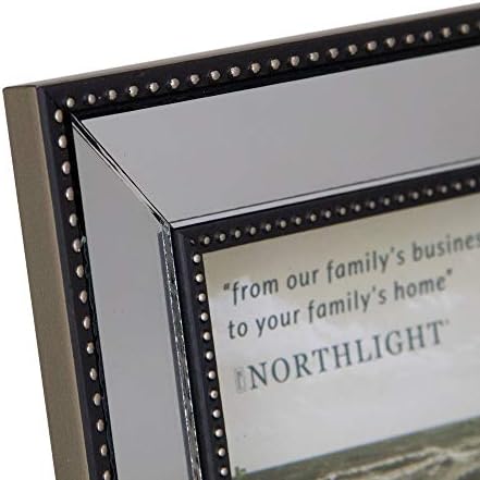 Northlight stakleni ogledalo obloženi okvir za fotografije za fotografiju, 5 x 7, crni