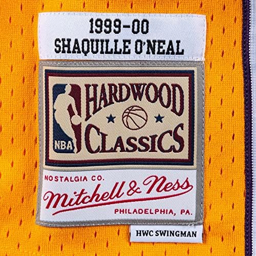 Mitchell & Ness NBA Los Angeles Lakers Shaquille O'Neal 1999 Swingman Home Jersey