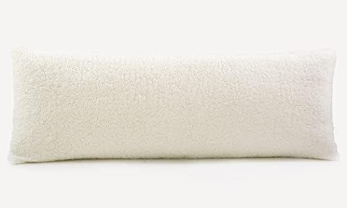Reafort Ultra meka šerpa Navlaka za jastuk za tijelo / futrola sa zatvaračem 21x54
