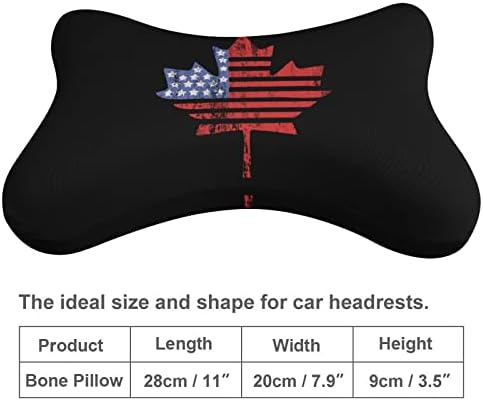 USA Kanada javorov zastava Jastuk za automobile 2 udobnog nosača za glavu glavna pjena za glavu puna memorijska