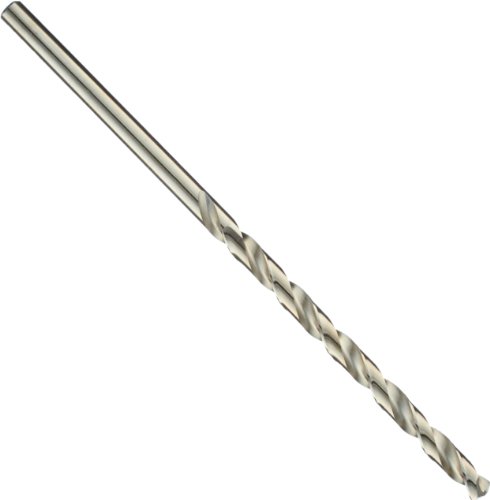 Precision Twist M51CO Cobalt Steel Bit duge dužine, završna obrada od bronzanog oksida,okrugla drška, spiralna flauta, ugao tačke od 135 stepeni, 61/64
