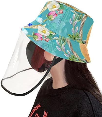 Zaštitni šešir za odrasle sa štitom za lice, ribarsko šešir protiv sunčeve kape, božićne crtane
