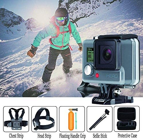 Navitech 18-in-1 Action Action Action Camera Combo Kit sa EVA slučajem - kompatibilan sa SJCAM SJ5000X Elite