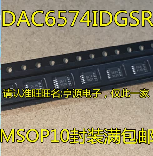 10pcs DAC6574 DAC6574IDGSR D674 MSOP10