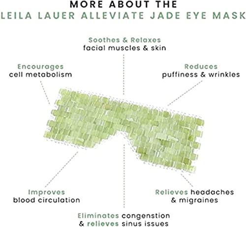 Drdgl Alleviate Jade maska, 1 / 2pcs jade maska ​​/ maska, maska ​​za patch za oči, prirodna za višekratna laila Lauer alleviate Jade Eye maska, eliminira bore, hlađenje i oslobađanje bore