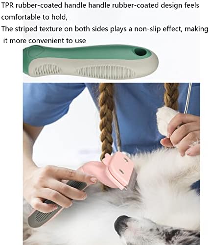 Flydem četka za pse mačke češljeve četke za njegu pasa alati za Dematiranje kratke dlake za masažu kućnih ljubimaca samočišćenje češlja za automatsko uklanjanje čvorova dlake