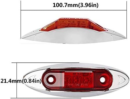 NBWDY 8kom univerzalni vodootporni crveni LED bočni Marker svjetlo LED prikolica svjetlo kamion svjetlo