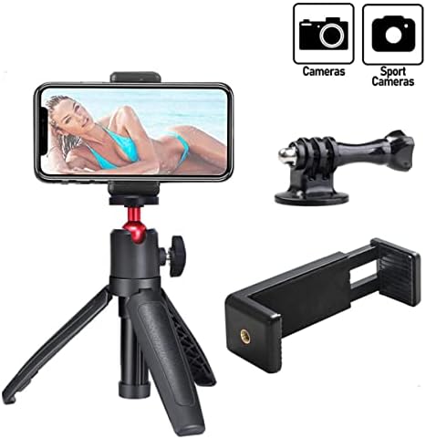 Mobestech Kamera stativ Mini stativ 3kom Kamera multifunkcionalni nosač Selfie na otvorenom za Crni Streaming