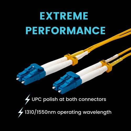 TrueFiber LC do LC vlaknasti kabel 0,5m OS2 LC-LC Upc vlaknasti patch kabel dupleks 9/125 singlemode,