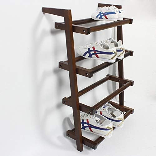 PMH Creative Creative Custom drvska stalak za cipele, višeslojni stalak za skladištenje na vratima, brza montaža ulaznica za obuću Organizator za skladištenje, bijeli, 49cm