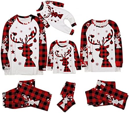 Plovite božićne pidžame božićne bebe pidžame za obitelj podudaranje božićne porodice PJS postavlja Xmas Print