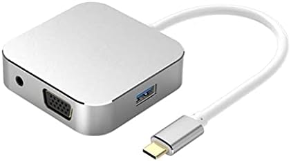 SXYLTNX USB TIP-C DO HDMI kompatibilne VGA audio USB3.0 adapterska priključna stanica za MacBook tipa C USB 3.0 čvorište