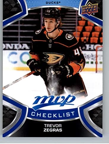 2021-22 Gornja paluba MVP Blue 250 Trevor Zegras CL RC Rookie Card Anaheim Ducks Službena NHL hokejska kartica