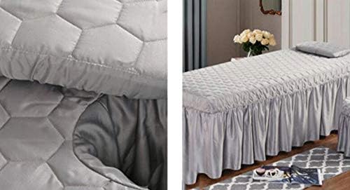 Svileni jednostavni Setovi listova za masažu, jednobojni Prekrivač za vezenje ljepote 4 kom meka suknja za posteljinu masaža pokrivač za krevet poklopac stolice-h 60x180cm