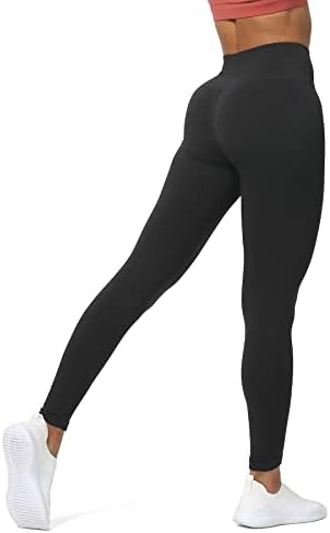 Aoxjox Bespremljeno nožnije za žene Carbon Tummy Control Workout Gym Sport Active Joga Fitness hlače