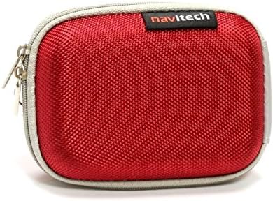 Navitech Crvena tvrda zaštitna torbica za sat/narukvicu kompatibilna sa fitnes narukvicama