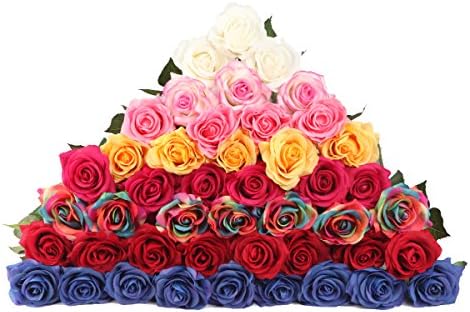 LG Louis Garden Red Rose Umjetno cvijeće, ljepota i zvijer Rose Kit, jedno crvena ruža za majčin dan Početna Dekor