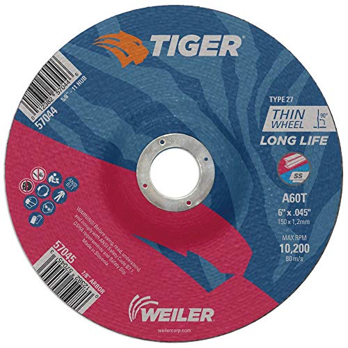 Weiler 57045 Tiger 6 kotač za rezanje, debljine 0,045, tip 27, A60T, 7/8 A.h.