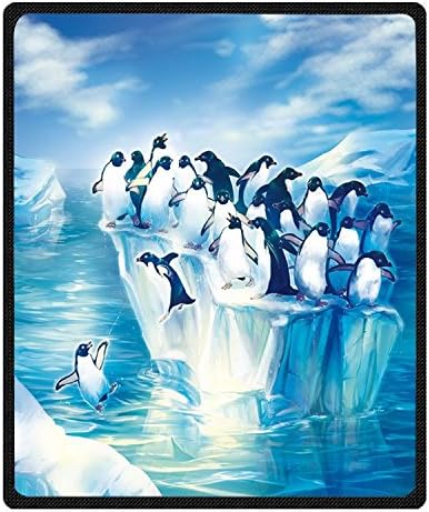 Ormis Custom Adelie Penguins na ledenom objektu uzorak / kauč mekani bacanje Dekad 58 x80