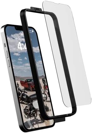 URBAN ARMOR GEAR UAG iPhone 14 Plus Case 6.7 Metropolis Kevlar Crni zaštitni poklopac & 6.7 Premium kaljeno staklo štit Plus zaštitnik ekrana paket set
