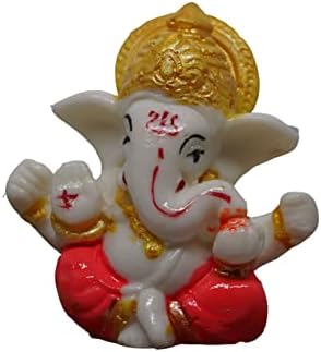 Small Ganesha statue / ganpati polyresin idol | Indijski hinduistički Božji statuu Domaći dekor | Mini Ganesh