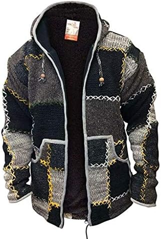 ShopOholic modna muška vunena patchwork superwarm jakna