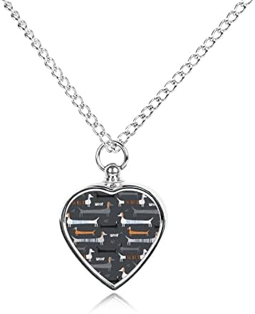 Šarene jazavčaste urne ogrlice za pepeo srce srebrni urn urn privjesak nakit nakit sa kompletom za punjenje