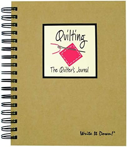 Časopisi neograničeno Zapišite! Serija vođena časopisa, Quilting, Quilter's Journal, sa natron hard Cover, od recikliranih materijala, 7.5 x 9