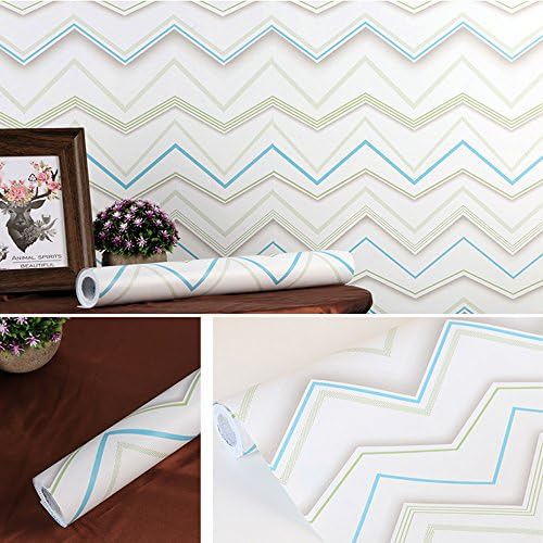 Yifeely Wave Stripes Stoltop Zaštitite papir samoljepljive obloge na kauč na kauč na razvlačenje 17,7 inča za 9,8 stopa