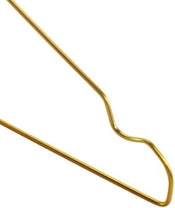 HangerWorld 20 Pakovanje zlatno obloženo metalni kaput za oblaganje odjeće - 16 inča vješalice za odrasle i tinejdžere