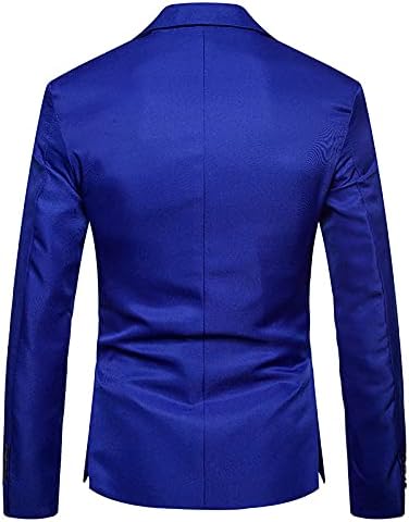 Muške jakne, modni čvrsti Slim Fit Blazer Business Formalno odijelo Obriši Casual 1 Button Sport kaput za večeru