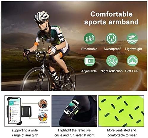 Holster za LG Zone 4 - FlexSport Armband, podesiva traka za vježbanje i trčanje za LG zona 4 - Stark Green