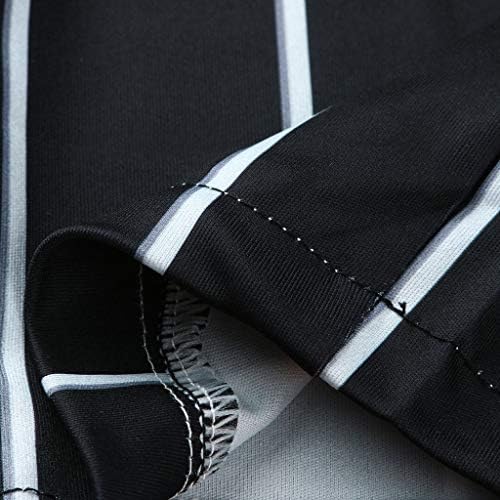 Iyyvv modni muškarci Casual Business Slim Fit prugasti Print Zipper duge pantalone pantalone