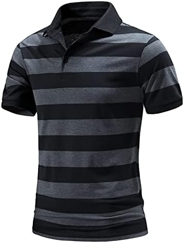 NQYios polo majice za muškarce kratkih rukava za suhe golf pulovere za muškarce Slim Fit u boji Block dres