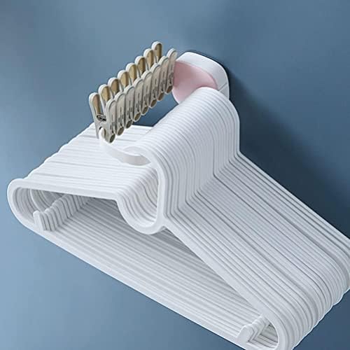 Koaius 2pcs vješalica za odjeću Organizator Sklopivi vješalica držač nosača zidne montirane vješalice za vješalice za polaganje Organizator za pranje rublja balkon polica za kupaonice