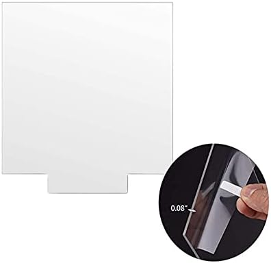 Saycker akrilna praznina za LED laganu bazu, 4pcs Clear Akrilni listovi Lijev ploče, prozirna ploča od