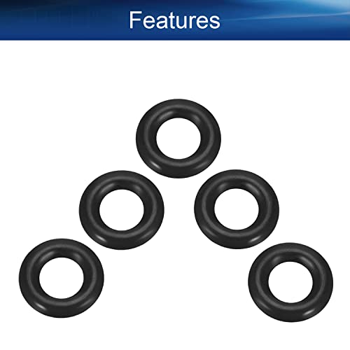 Bettomshin 10pcs nitrilni gumeni O-prstenovi, 7,9 mm od 4,3 mm ID 1,8 mm Širina, metrička buna-nitrilna