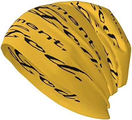 Pokloni za ženske suradnike, žuti vjerski katolički biblijski stih muns beanie stil ptit hat inspirativni