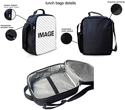 Salabomia 3pc Lama školske torbe Set za školske torbe + kutija za ručak + pernica Casual Alpaca