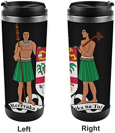 Grb fidži putničke kafe šalice sa izoliranim čašama od nehrđajućeg čelika dvostruka boca sa dvostrukom zidnom