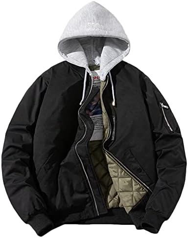 Plus size za bomberne jakne za muškarče kaputi sa kapuljačom zimski podstavljeni vojni jakn s uklonjivom