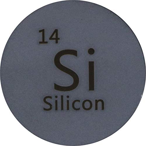 Silicijum 24,26 mm Metaloidni disk 99,999% čist za sakupljanje ili eksperimente