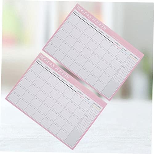 Ciieeeo 3pcs listova ured kalendara Raspored rada dnevnik dnevnika Rezervirajte mesečni planner Organizator