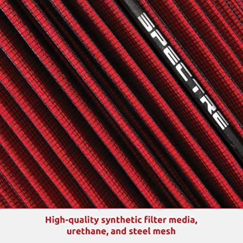 SPECTER univerzalni stezaljski filter za zrak: Visoke performanse, filter za pranje: okrugli konusni; 3 u / 3,5 u / 4 u ID-u prirubnice; 10.6 u visinu; 6 u bazi; 4,75 u vrhu, SPE-9731, crni