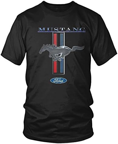 AMDESCO Muška Ford Mustang Logo, službeno licencirana Ford Design Majica