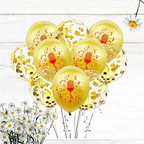 10pcs party dekorativni baloni za lateks romantični vjenčani brak baloni Dekor note mikrofonski tisak balona