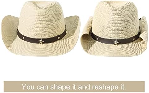 Jastore Kids Toddler Western kaubojski šešir Ljeto plaža slama Sun Hat Cowgirl Hat za djevojke Dječačke