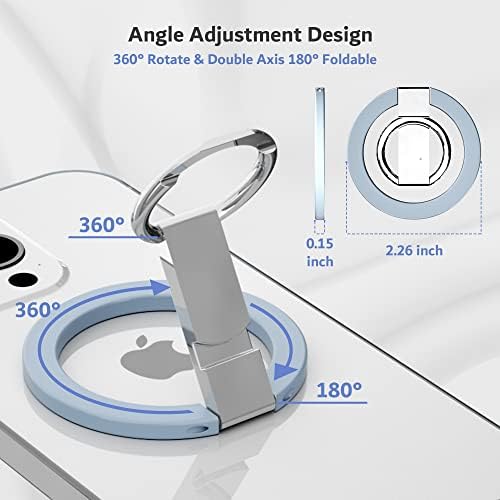 Pzoz držač prsta sa magnetnim prstenastim držačem za MagSafe, 360° podesivi nosač za iPhone