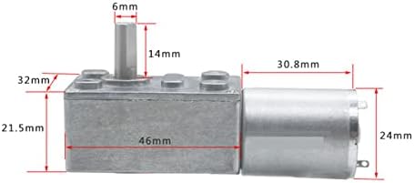 DC Crv zupčanik motorni motor 12V Visok obrtni momentnik sa enkoder srong samo-zaključavanjem 6 mm