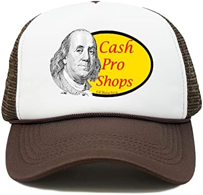 Cash Pro trgovine Muška kamionska kapa za kašike kašike - premium niska kruna - jedna veličina se uklapa u završni zatvarač - odlično za lov i ribolov